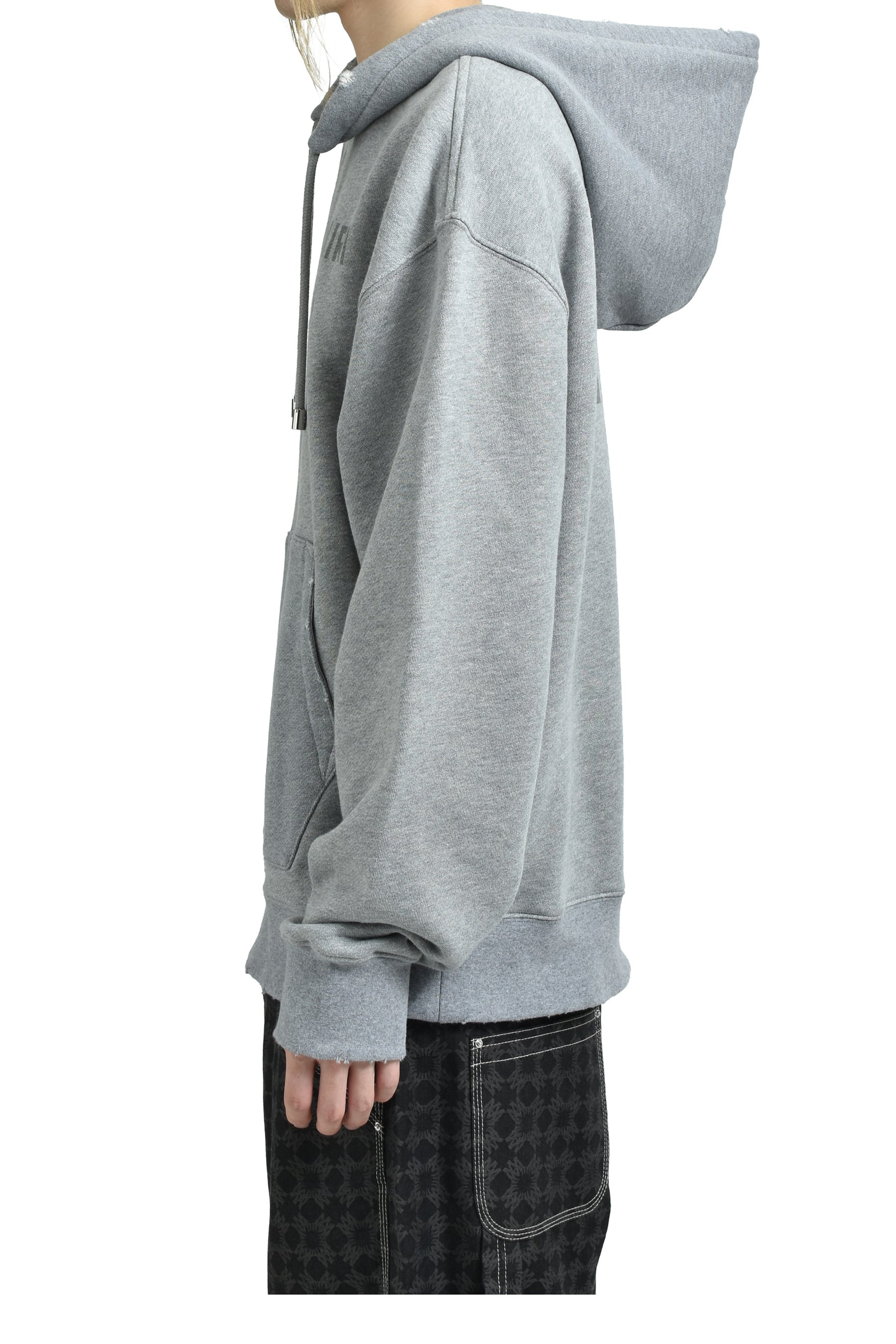 AMIRI STENCIL OVERSIZED HOODIE / GRY - 3
