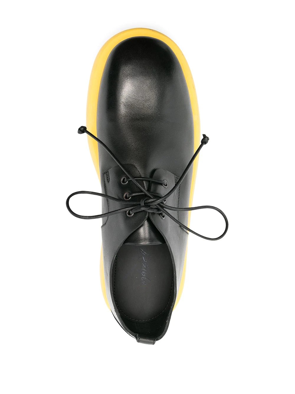 contrast-sole Derby shoes - 4