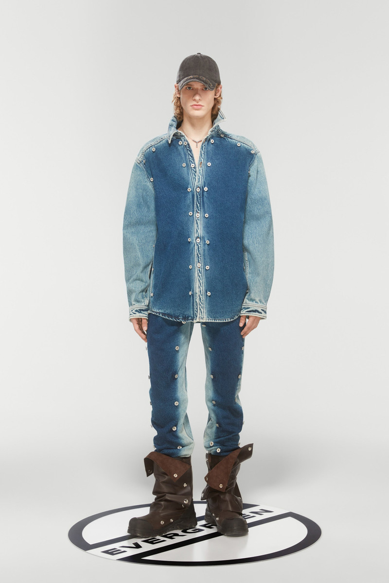 Y/Project EVERGREEN SNAP OFF DENIM SHIRT outlook