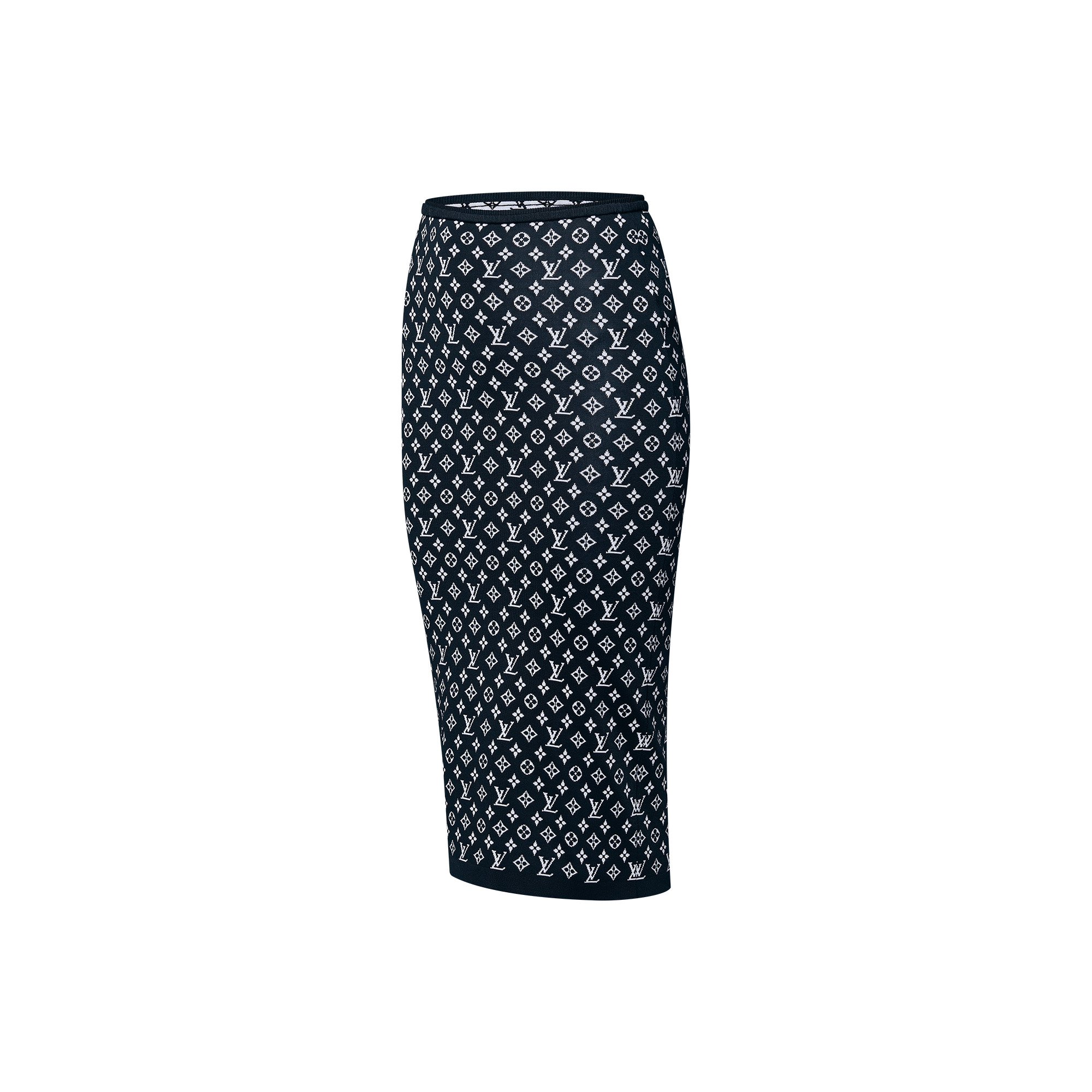 Monogram Jacquard Knit Skirt - 2