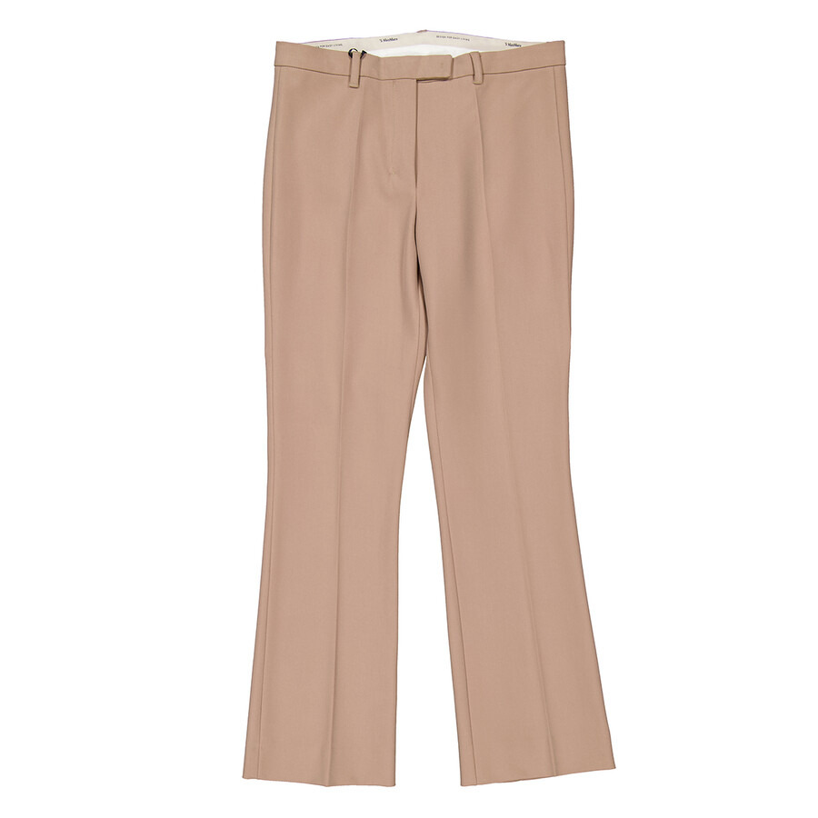 Max Mara Fatina Cotton And Viscose Trousers, Brand Size 42 ( US Size 8 ) - 1