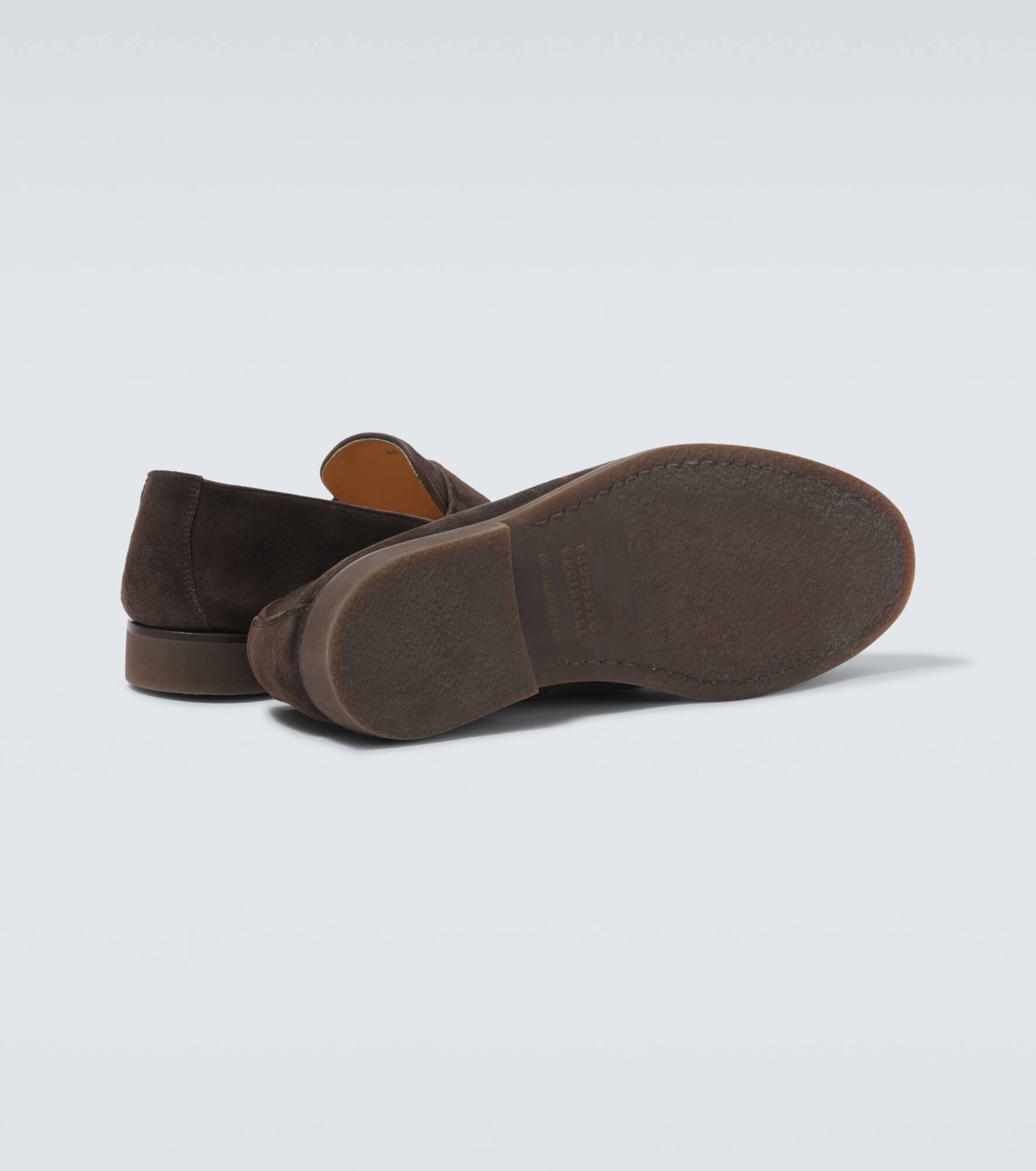 Suede penny loafers - 7