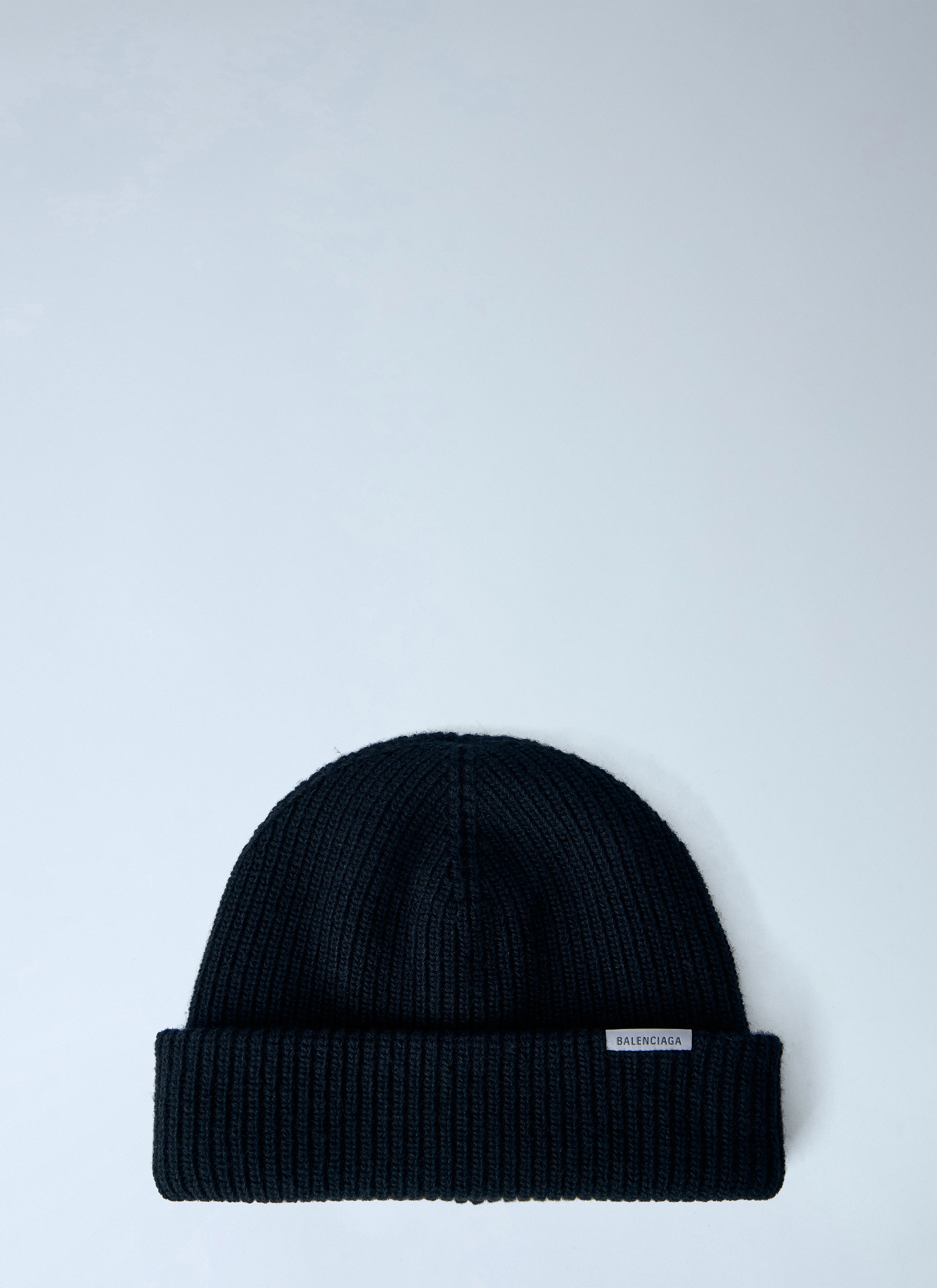 Balenciaga Men Ribbed Knit Beanie - 1