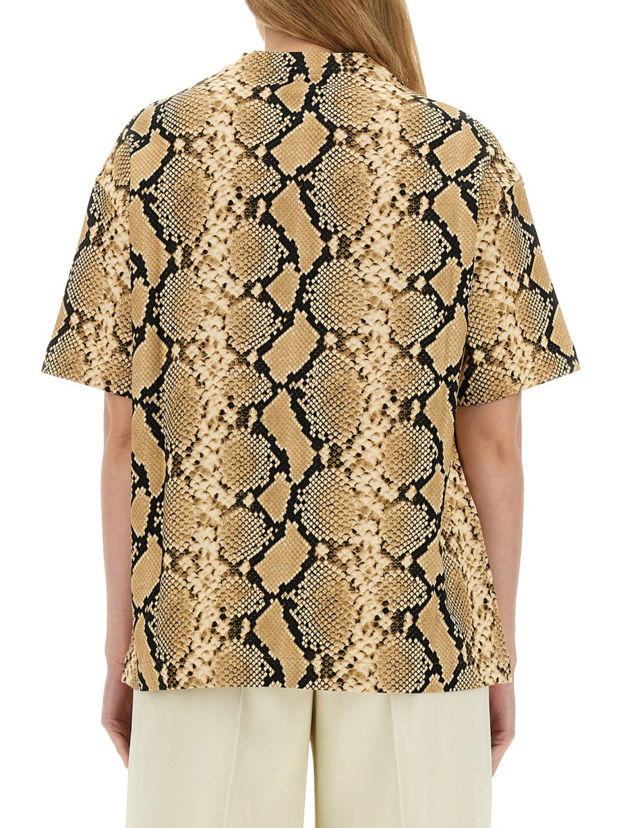 Jil Sander Women T-Shirt With Animal Pattern - 3