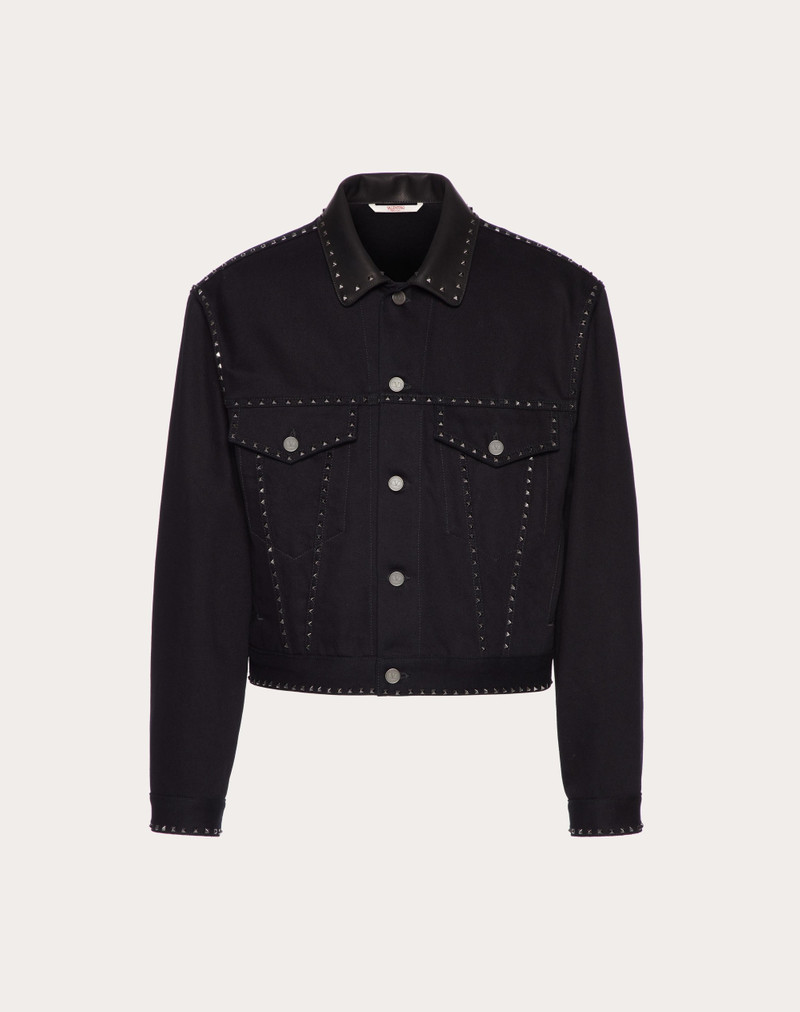DENIM JACKET WITH ROCKSTUD SPIKE 1