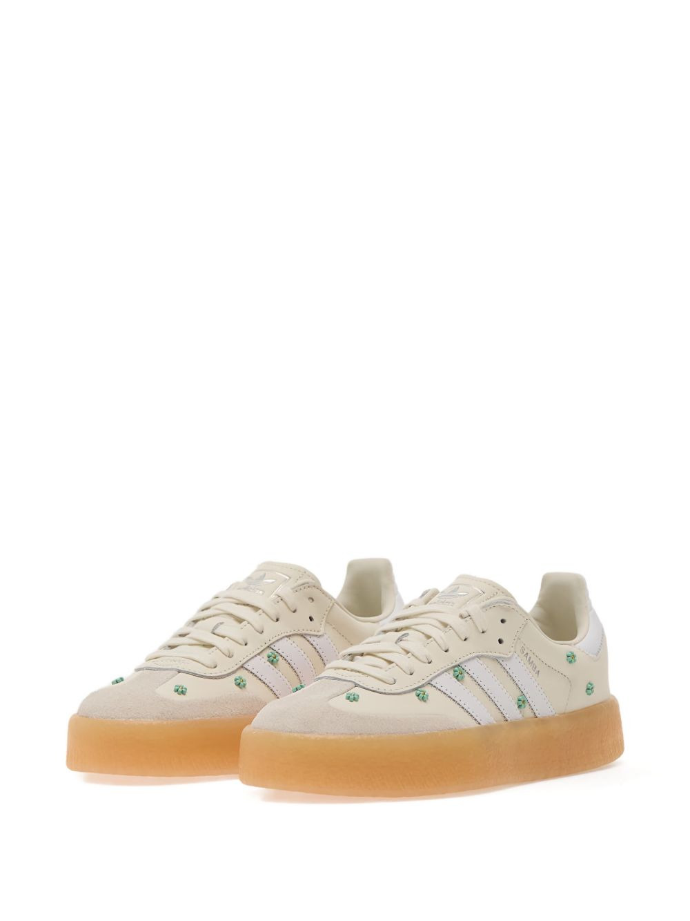 Sambae floral-embellished sneakers - 2
