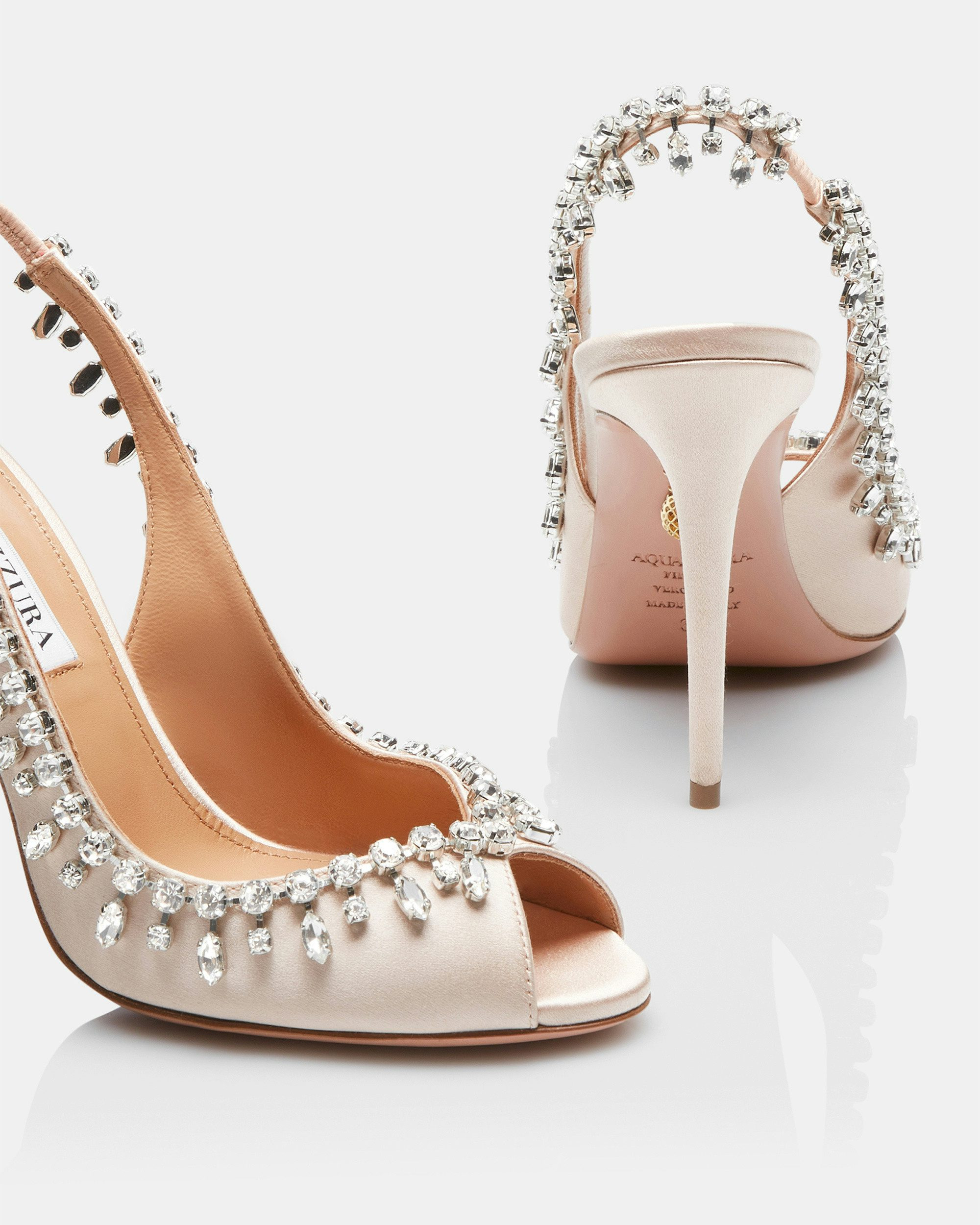 Temptation Crystal Satin Sandal 105 - 3