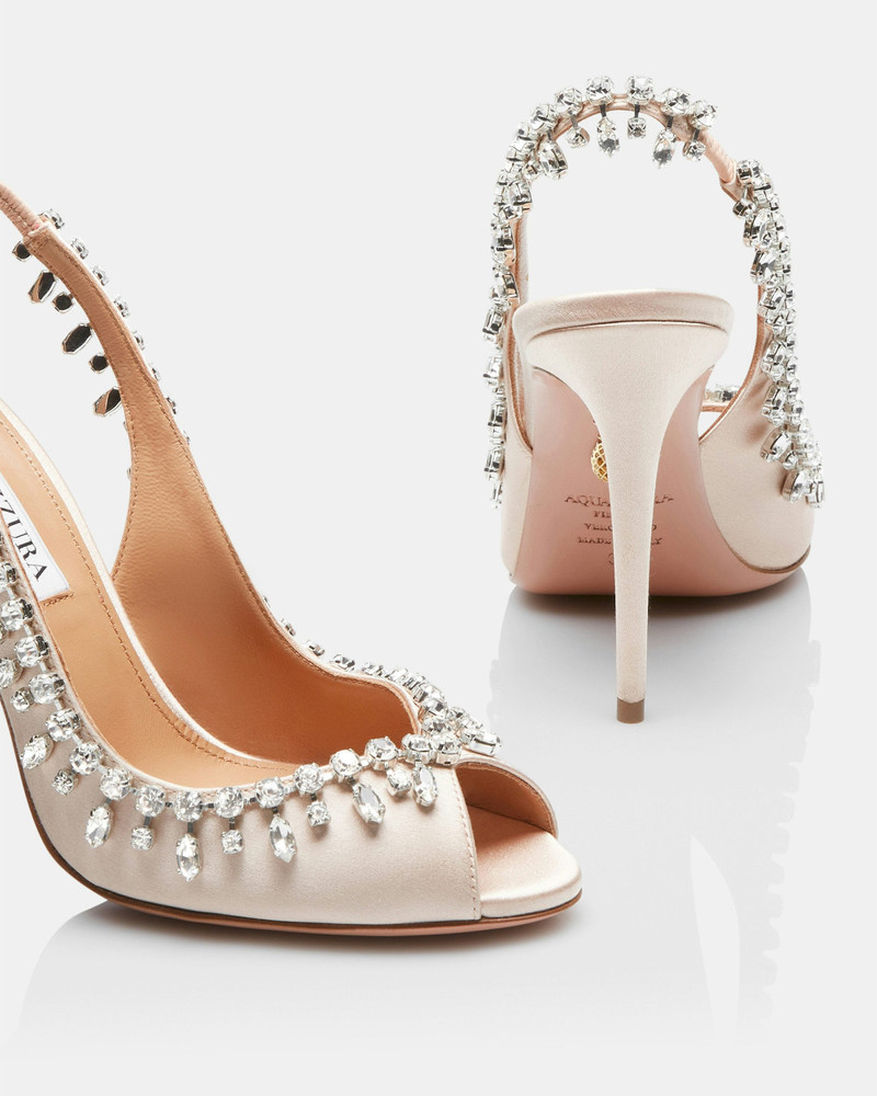 Temptation Crystal Satin Sandal 105 3