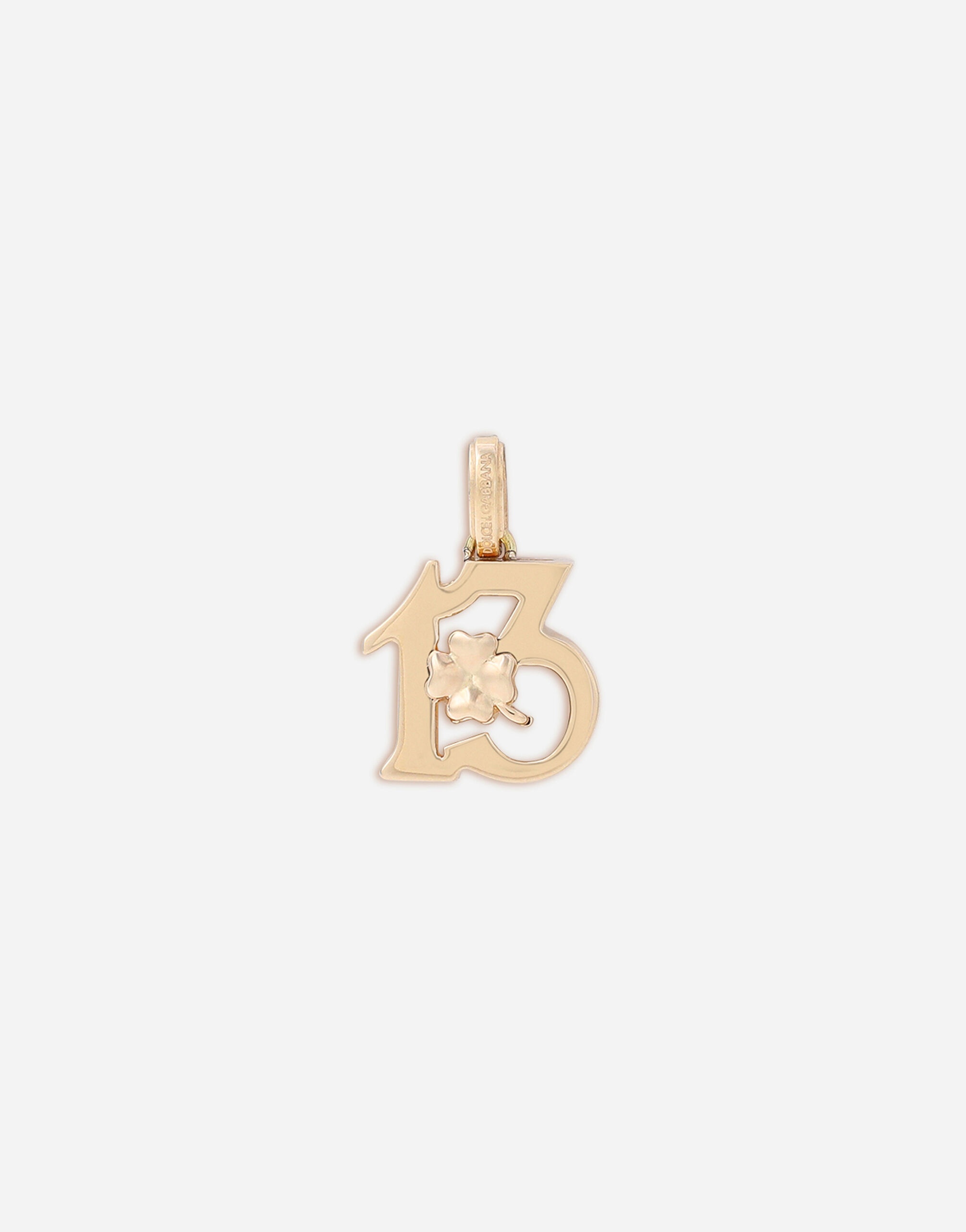 Good Luck yellow gold charm - 1