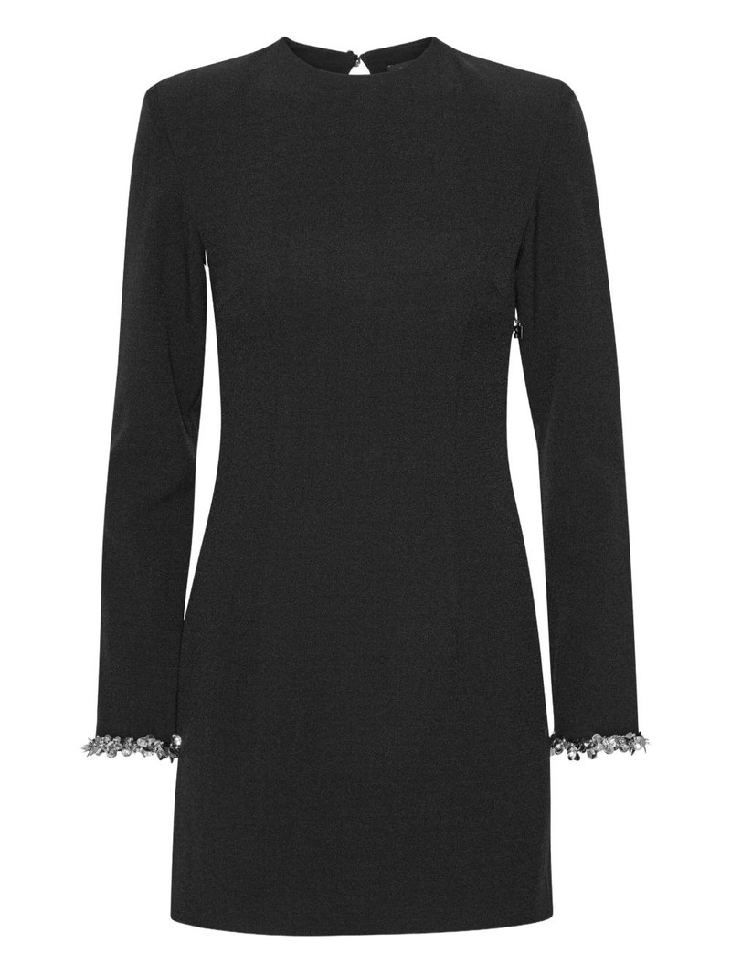 embellished crepe mini dress 1