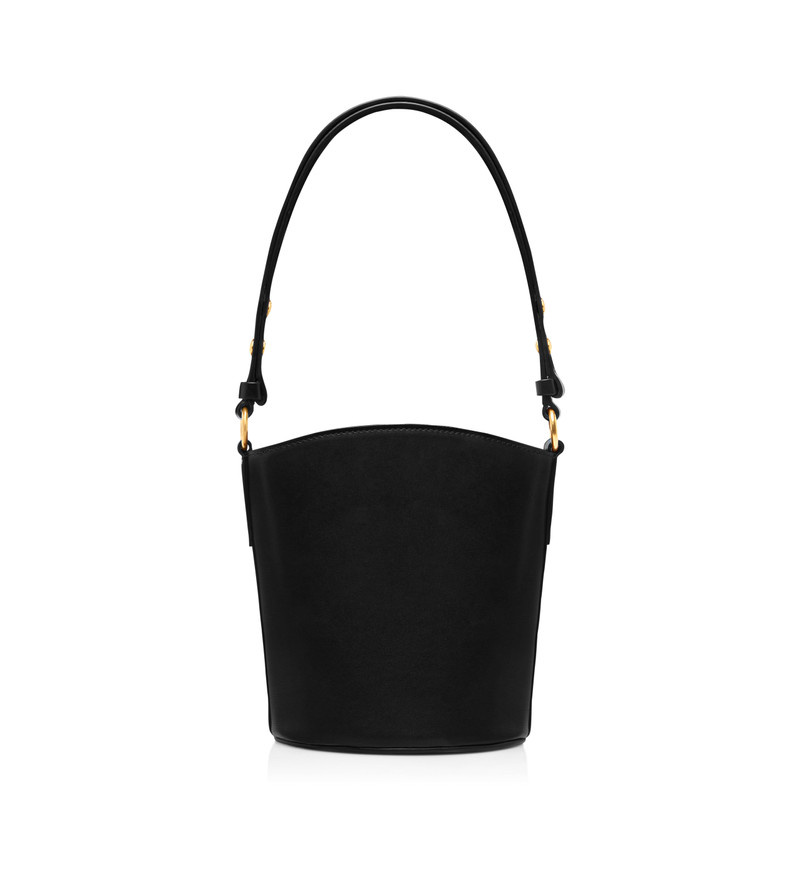 PALMELLATO-EFFECT LEATHER WHITNEY SMALL BUCKET BAG 3
