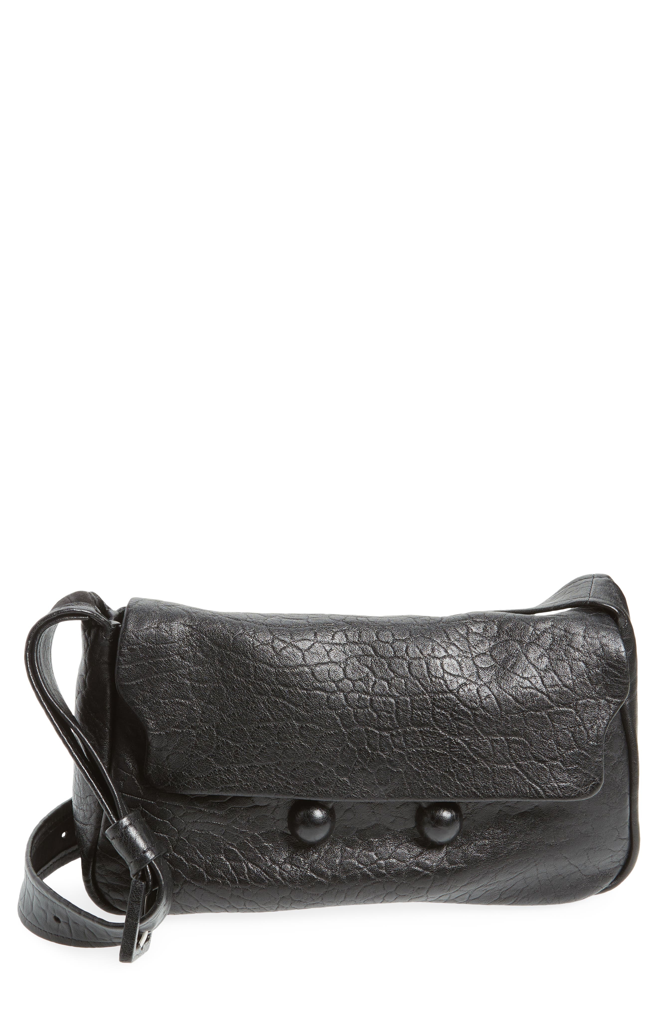 Marni Medium Trunkaroo Soft Leather Shoulder Bag in 00N99 Black at Nordstrom - 1