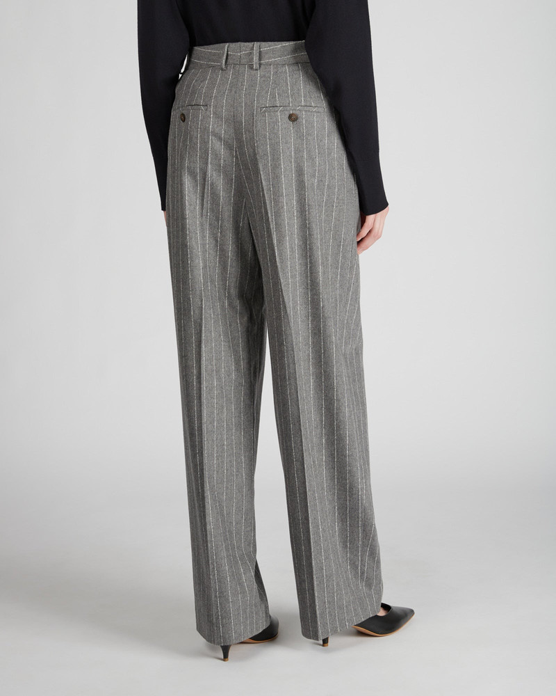 Wide fit flannel trousers 3