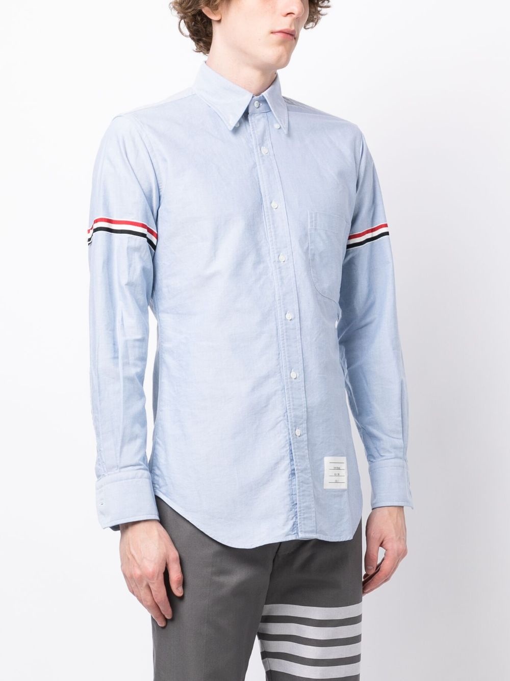 RWB stripe cotton shirt - 3