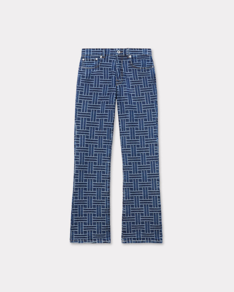 'KENZO Weave' BARA cropped jeans in japanese denim - 1