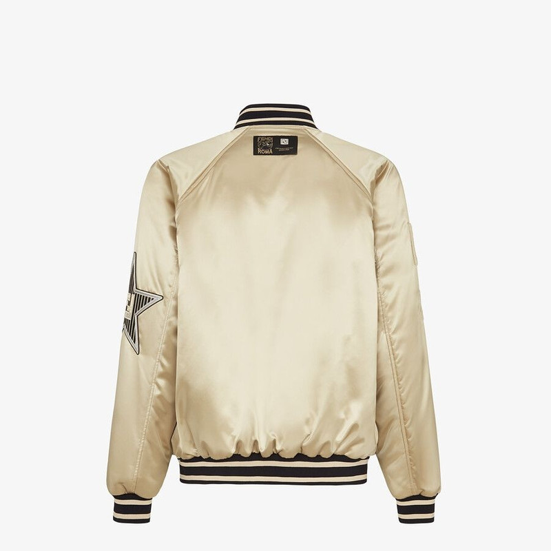FENDI Champagne satin jacket outlook