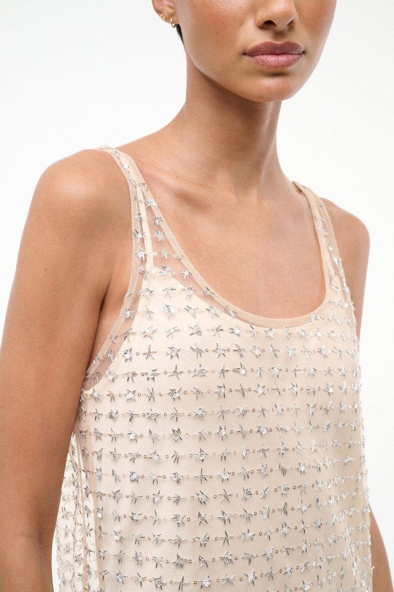 STAUD AURIELLE DRESS STARDUST 6