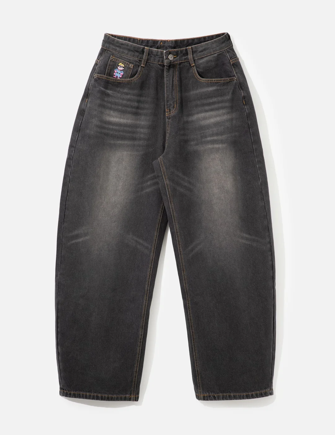 DOVE PRINTED BARREL PANT - 1
