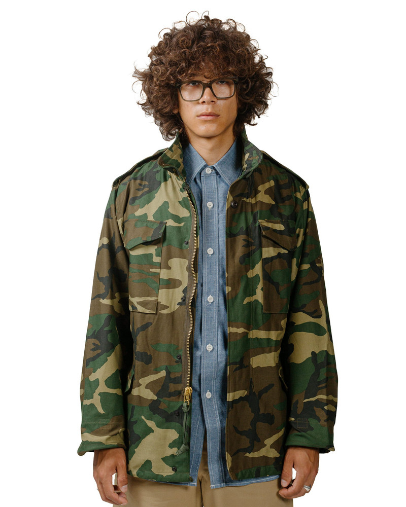 The Real McCoys MJ23113 Coat, Man's, Field, M-65 / Woodland Olive outlook