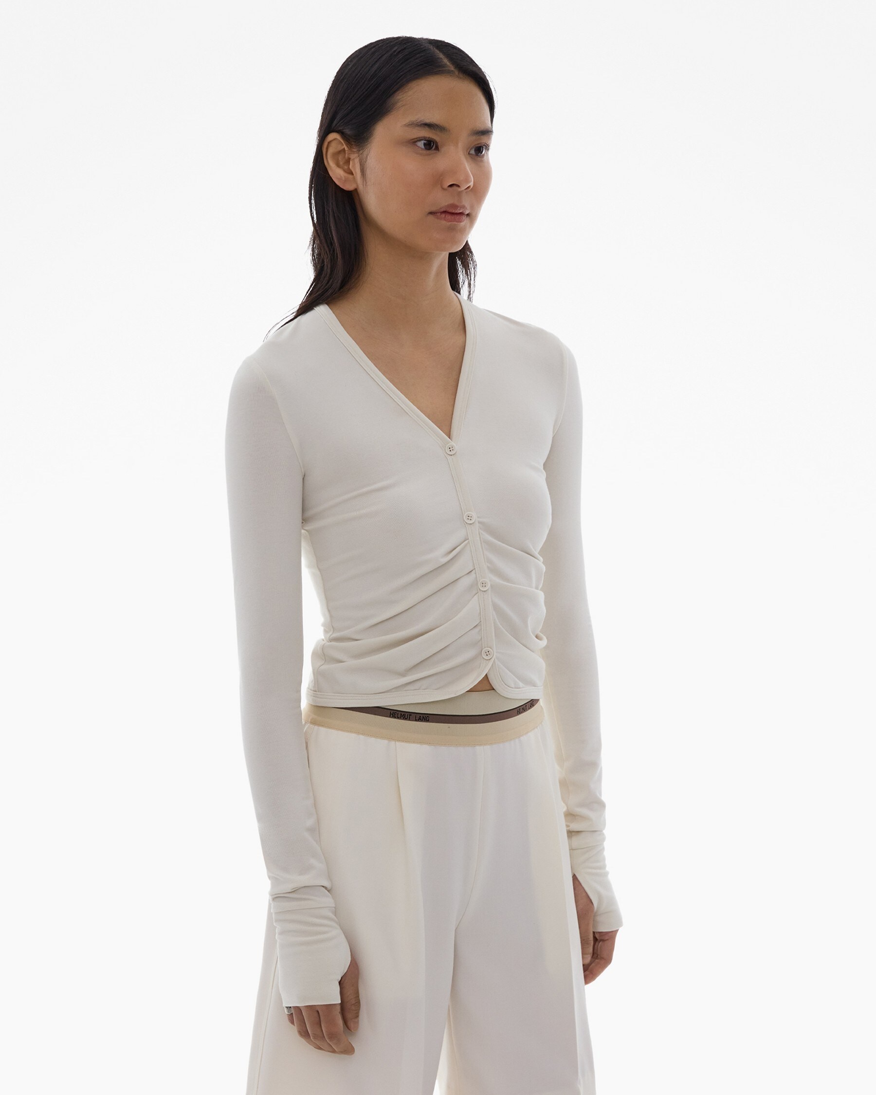 RUCHED CARDIGAN - 5