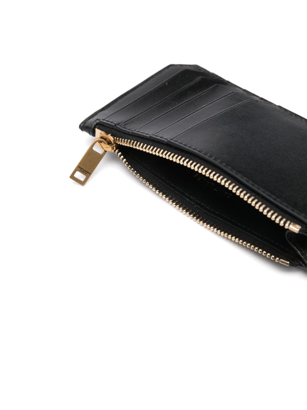 logo plaque zipped cardholder - 3