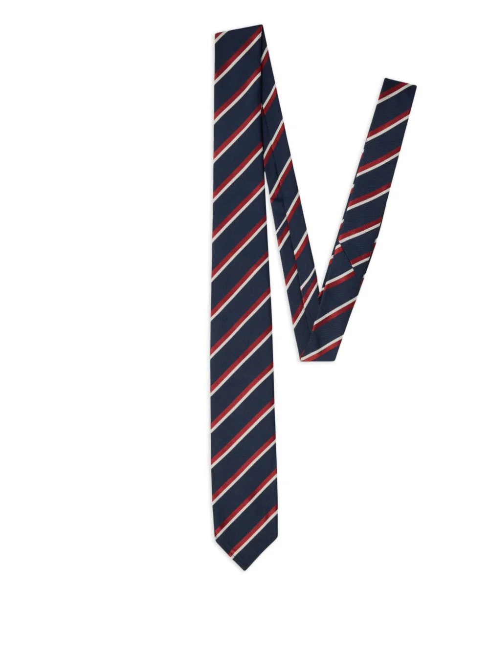 striped silk tie - 1