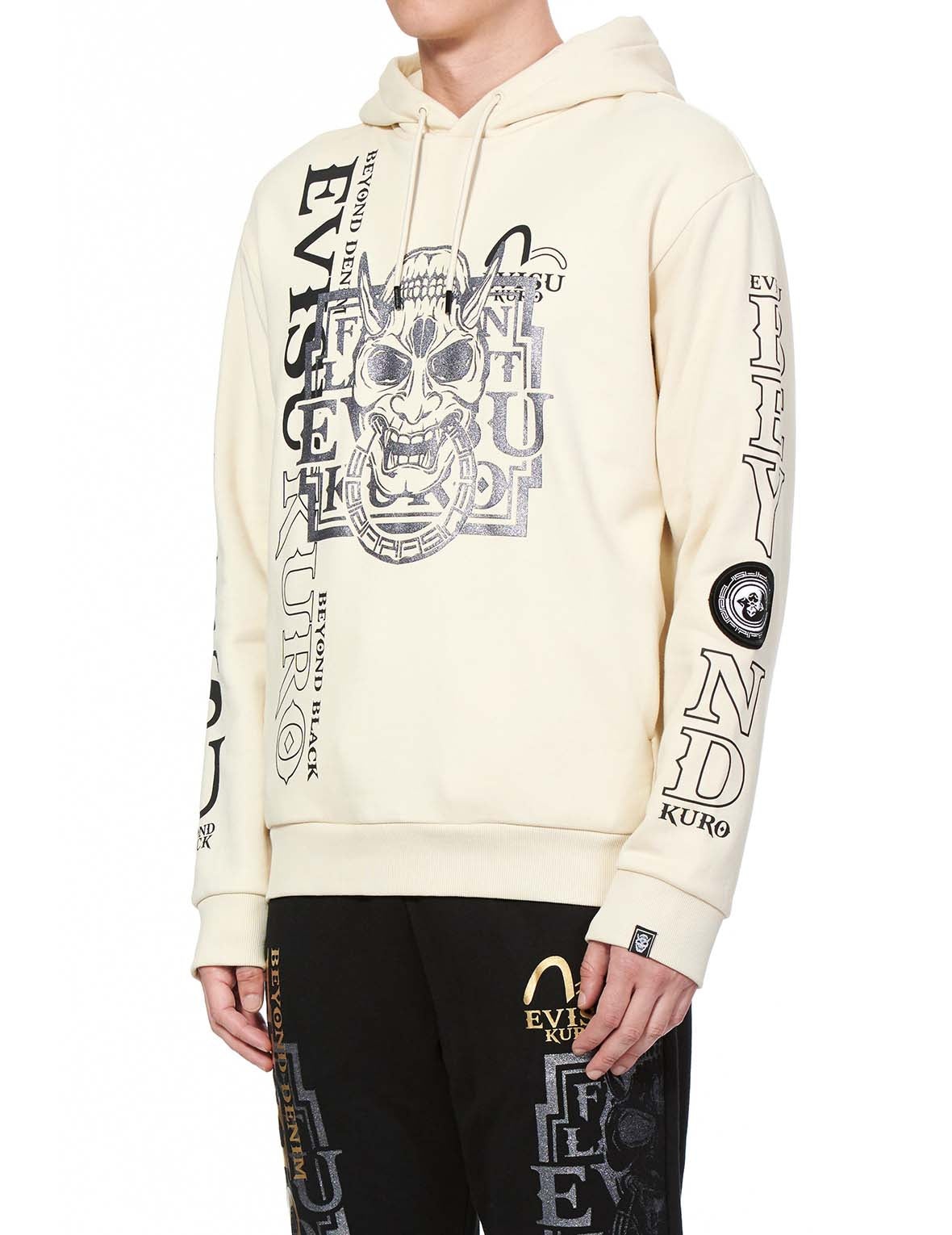 Glittery Hannya Skull Hoodie with Kamon Badge - 7