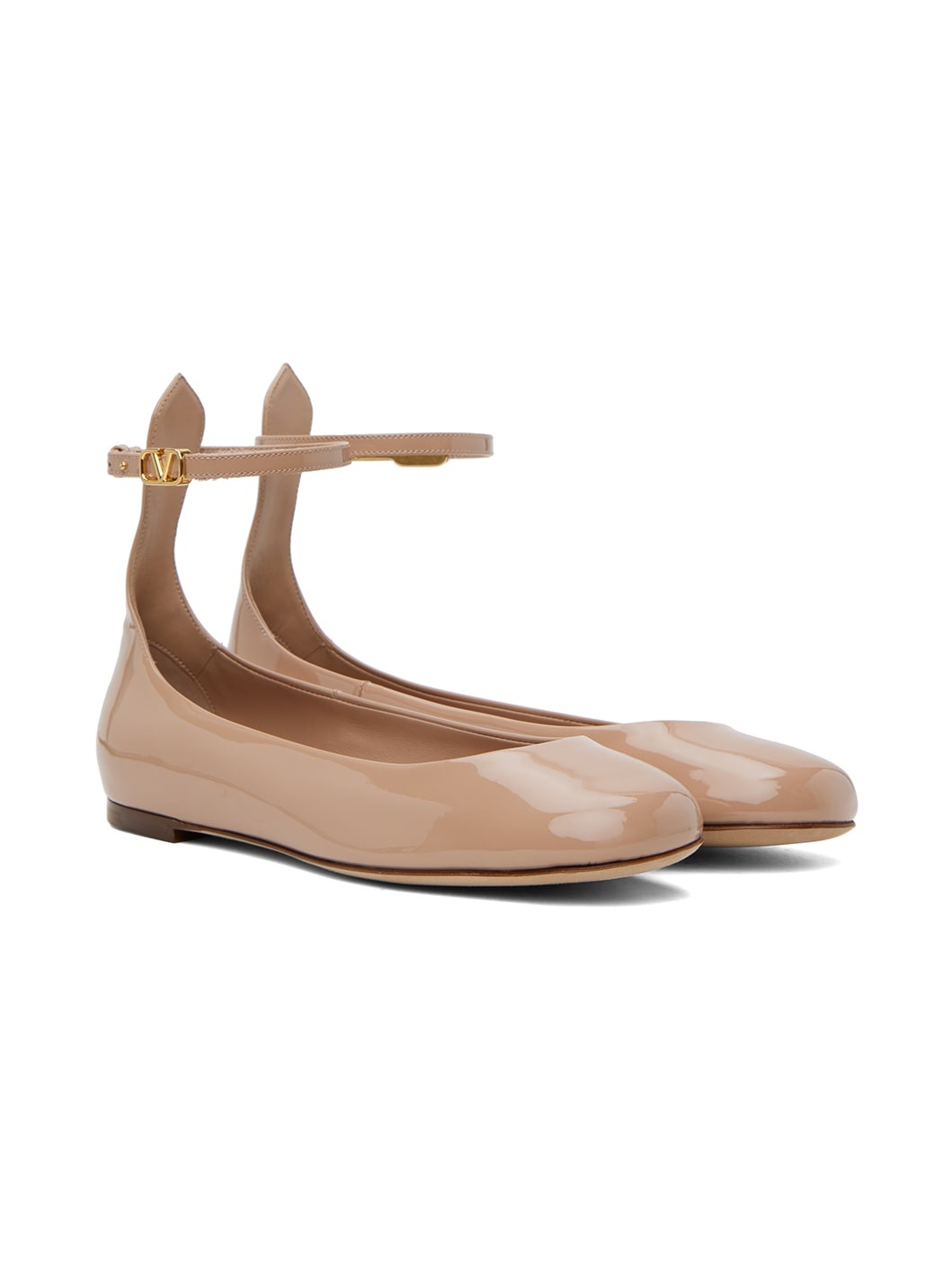 Pink Tan-Go Patent Leather Ballerina Flats - 4