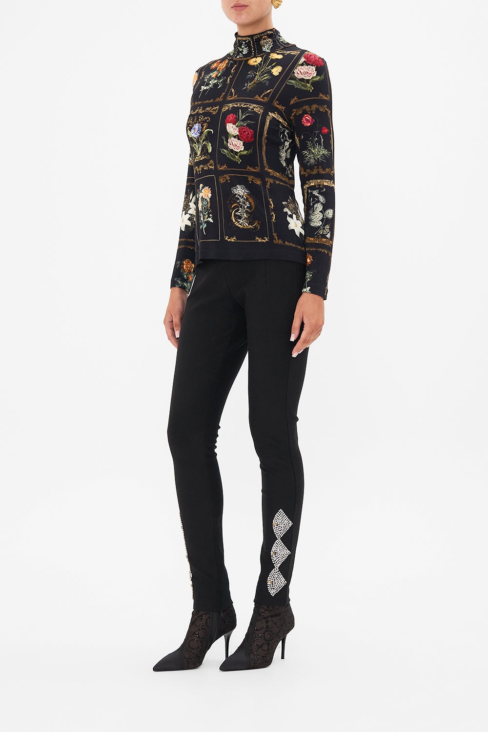 HIGH WAISTED PONTE PANT - 4