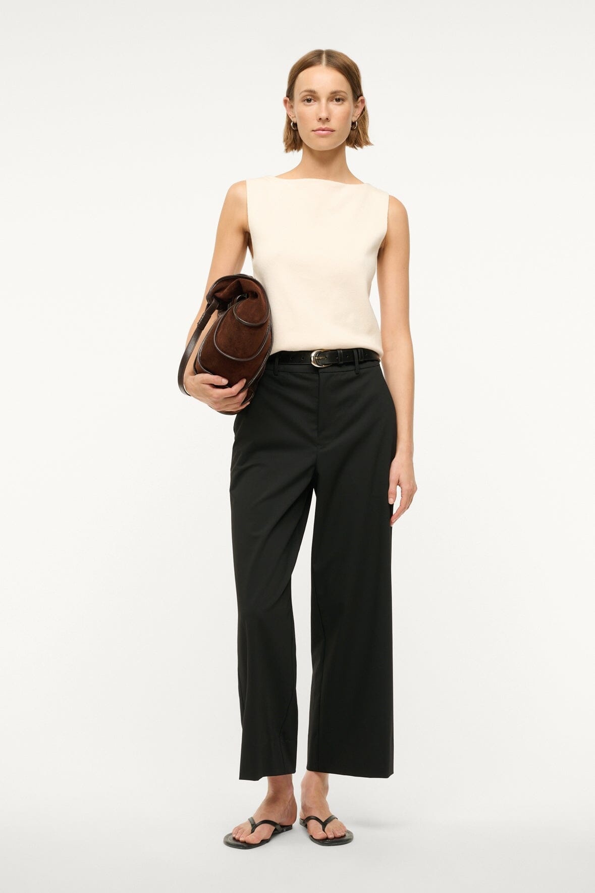STAUD PRINCE CROPPED PANT BLACK - 6
