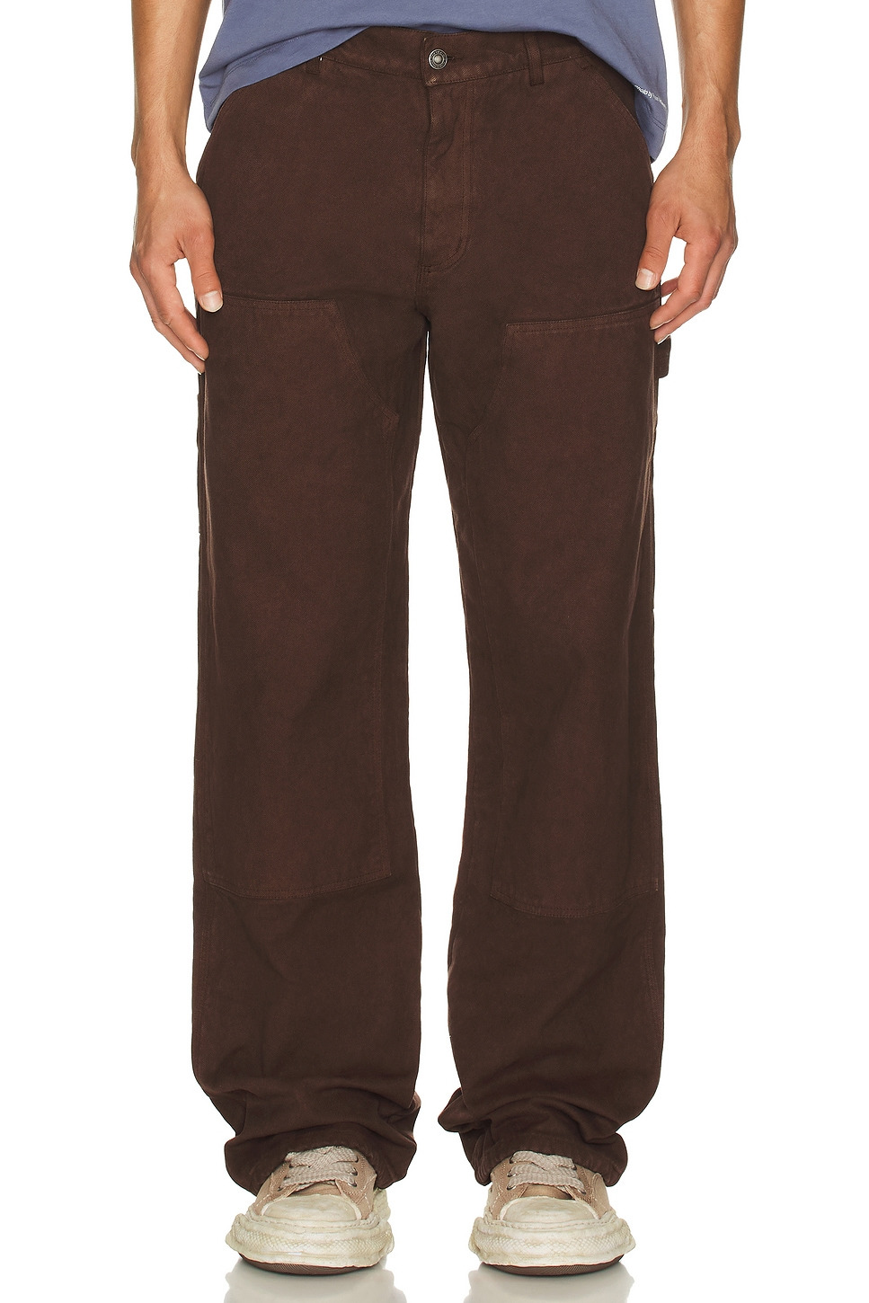 Flannel Lined Canvas Double Knee Pants - 3