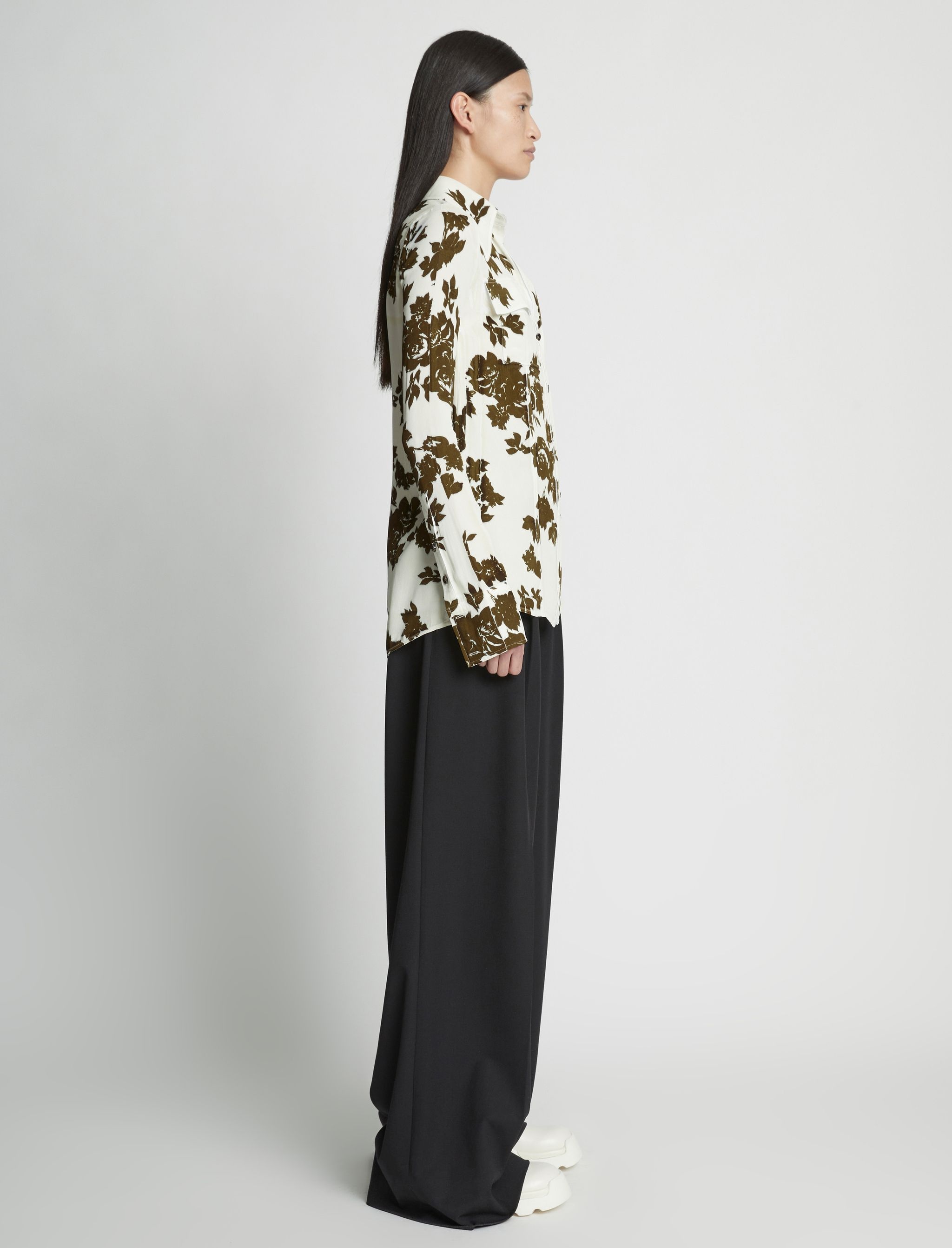 Floral Garment Printed Shirt - 4