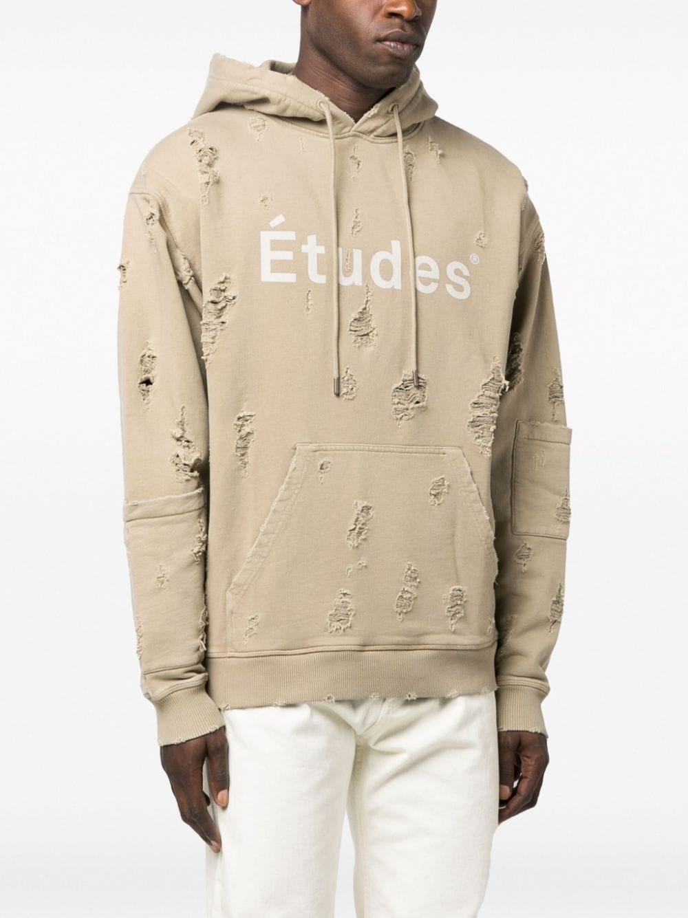 Ensemble distressed-effect hoodie - 3
