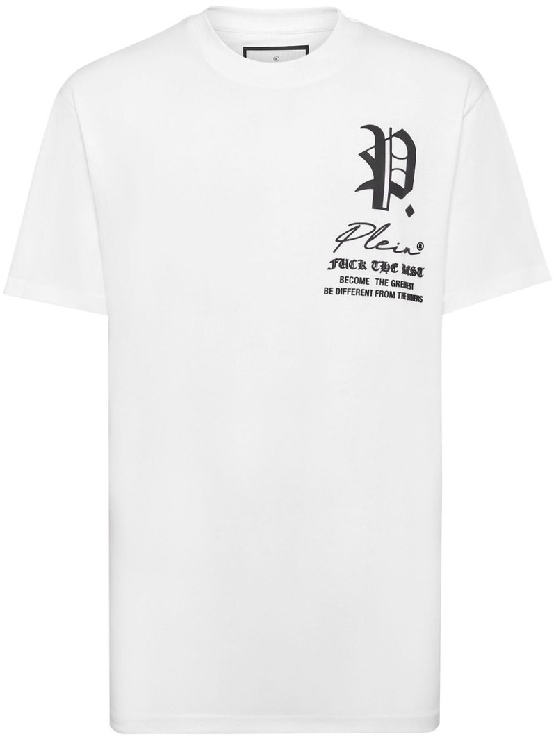 logo-print cotton T-shirt 1