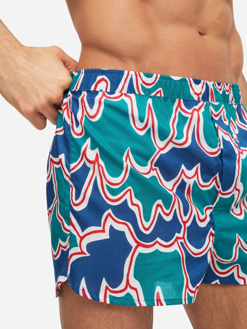 Men's Modern Fit Boxers Ledbury 54 Cotton Batiste Multi 6