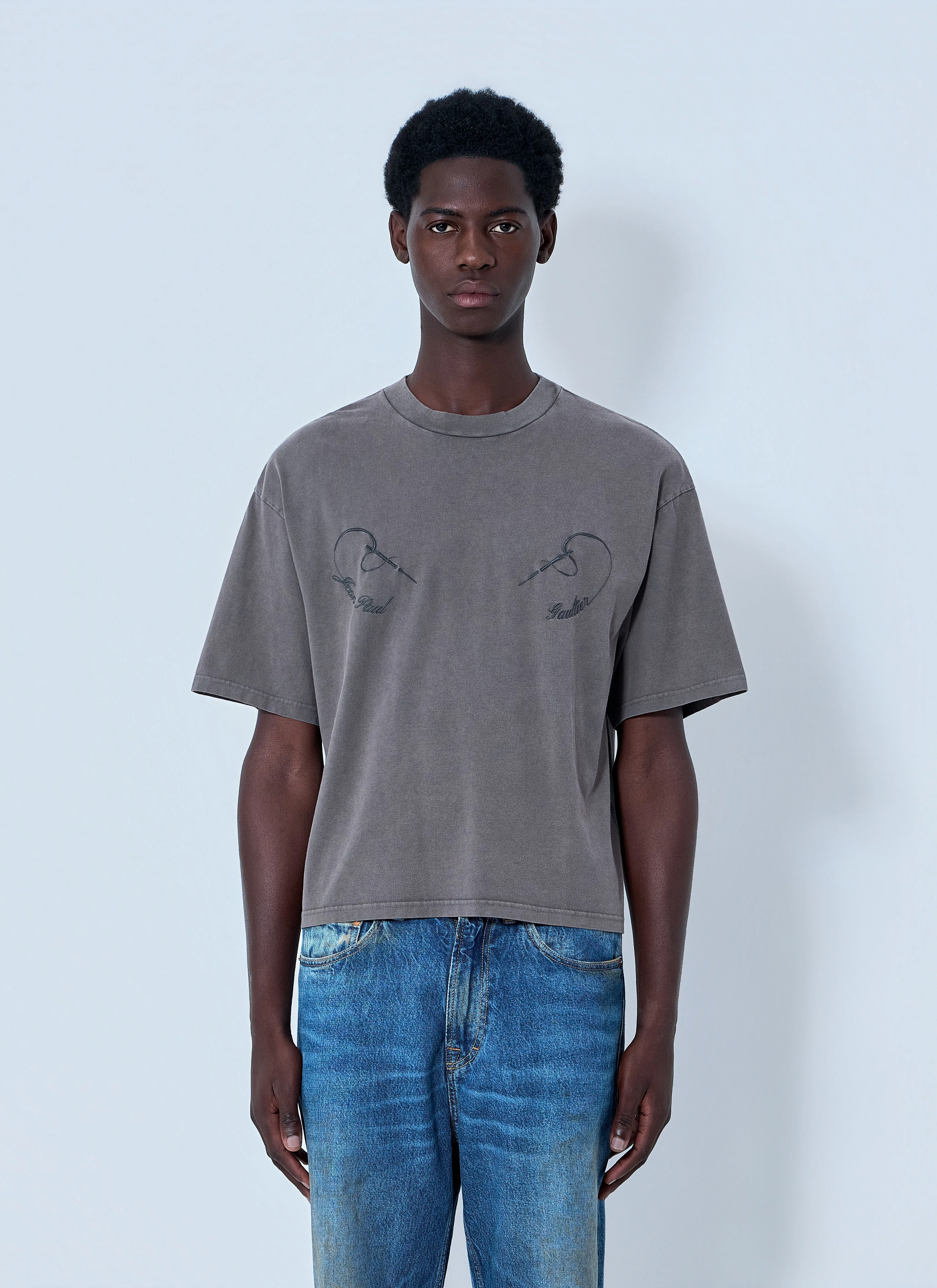 Printed Cotton Jersey T-Shirt - 1