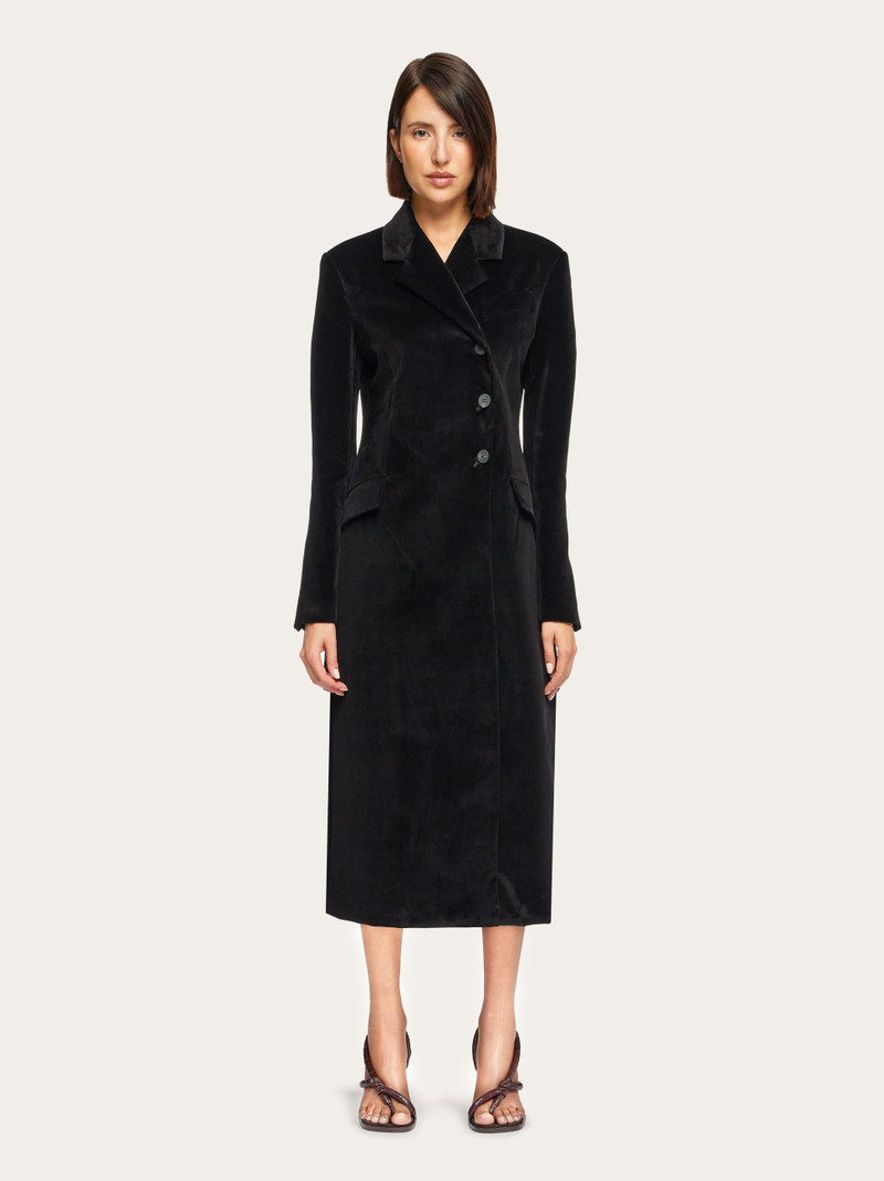 FERRAGAMO Flock velvet coat outlook