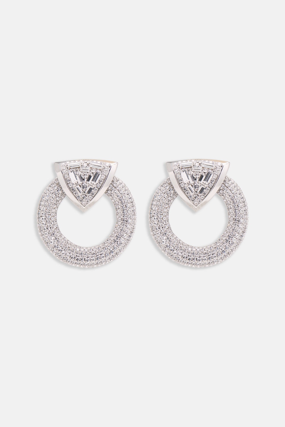 CRYSTAL HOOP EARRINGS - 1