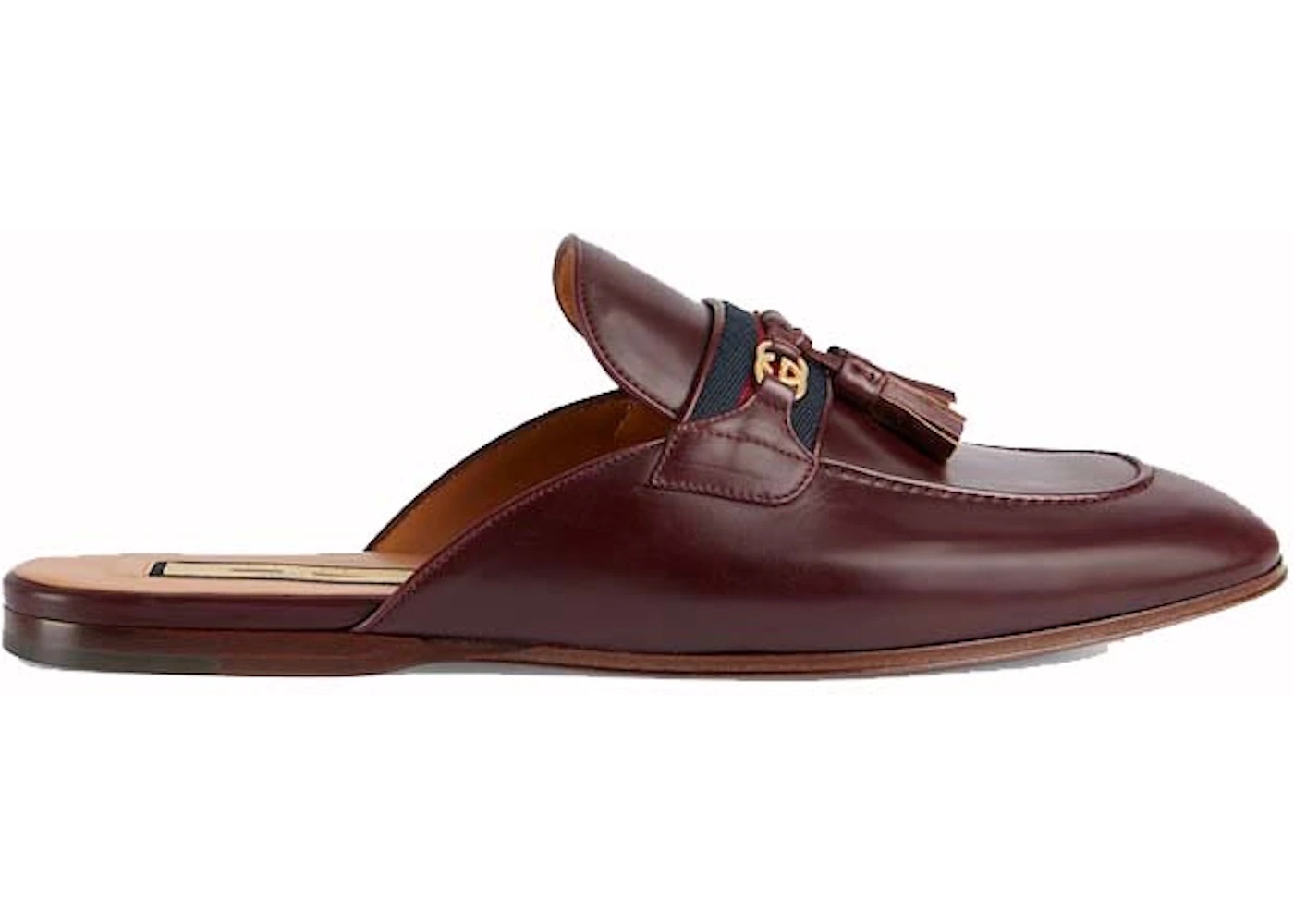 Gucci Interlocking G Web Slippers Bordeaux - 1
