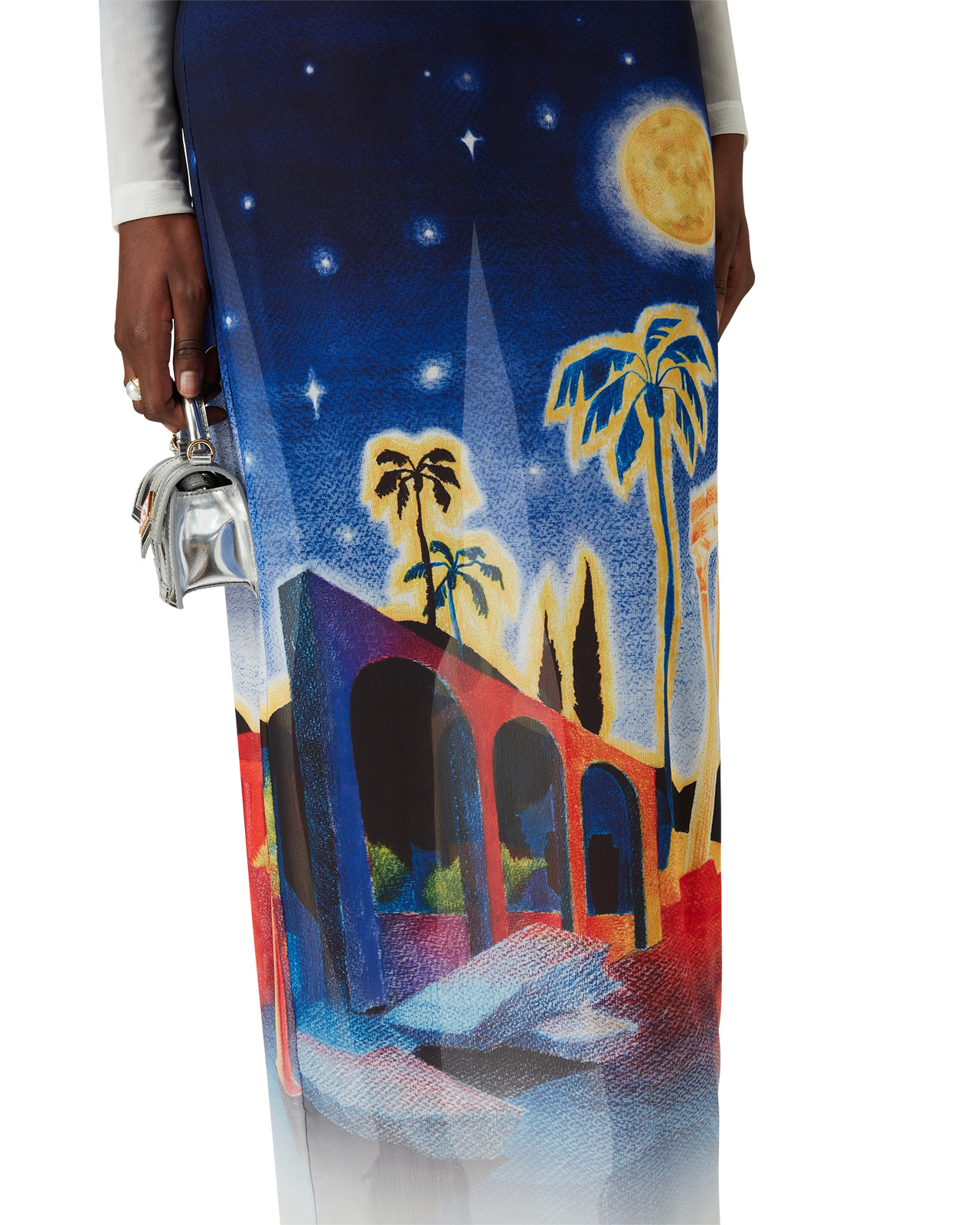 Midnight Acropolis Mesh Dress | Casablanca Paris - 5