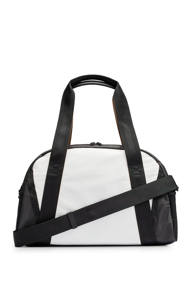 FAUX-LEATHER HOLDALL WITH LOGO DETAILS 1