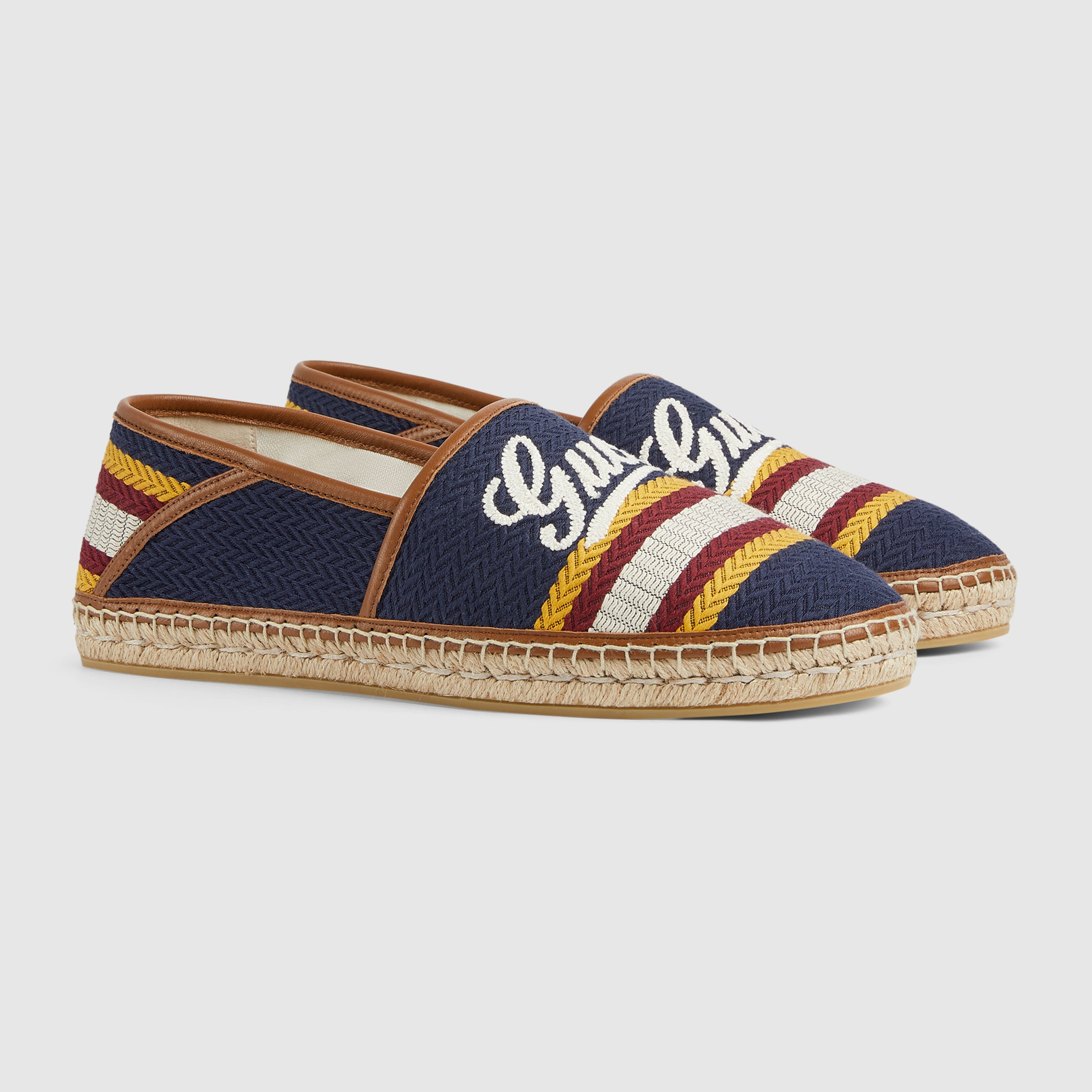 Men's espadrille with Gucci script - 2