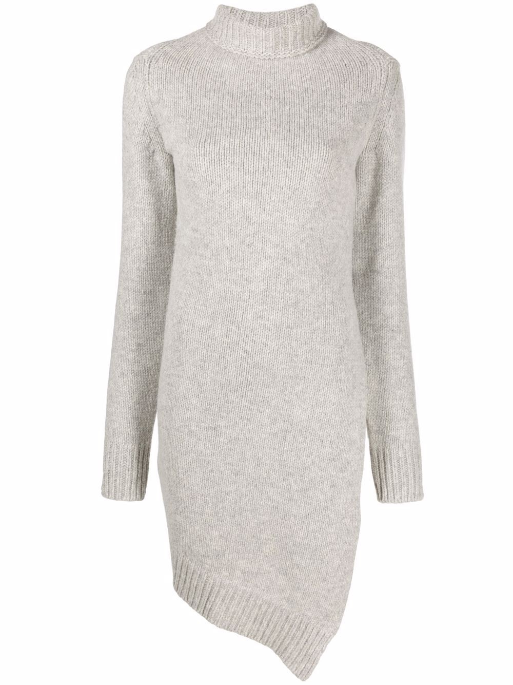 asymmetric roll-neck jumper - 1