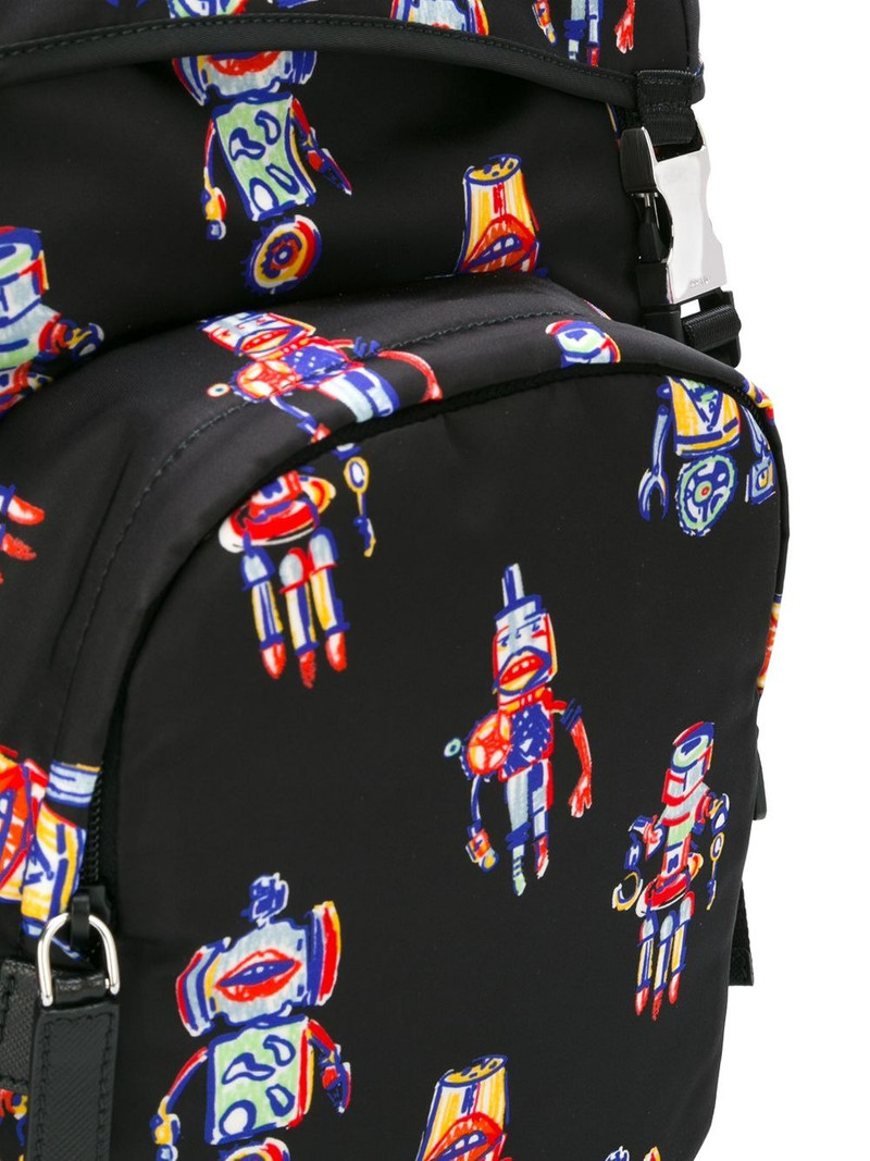 robot-print backpack 5