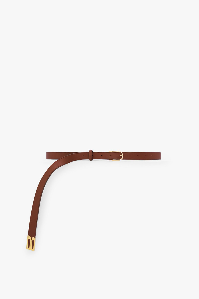 Dorian B Finite Belt In Dark Tan Soft Leather 1