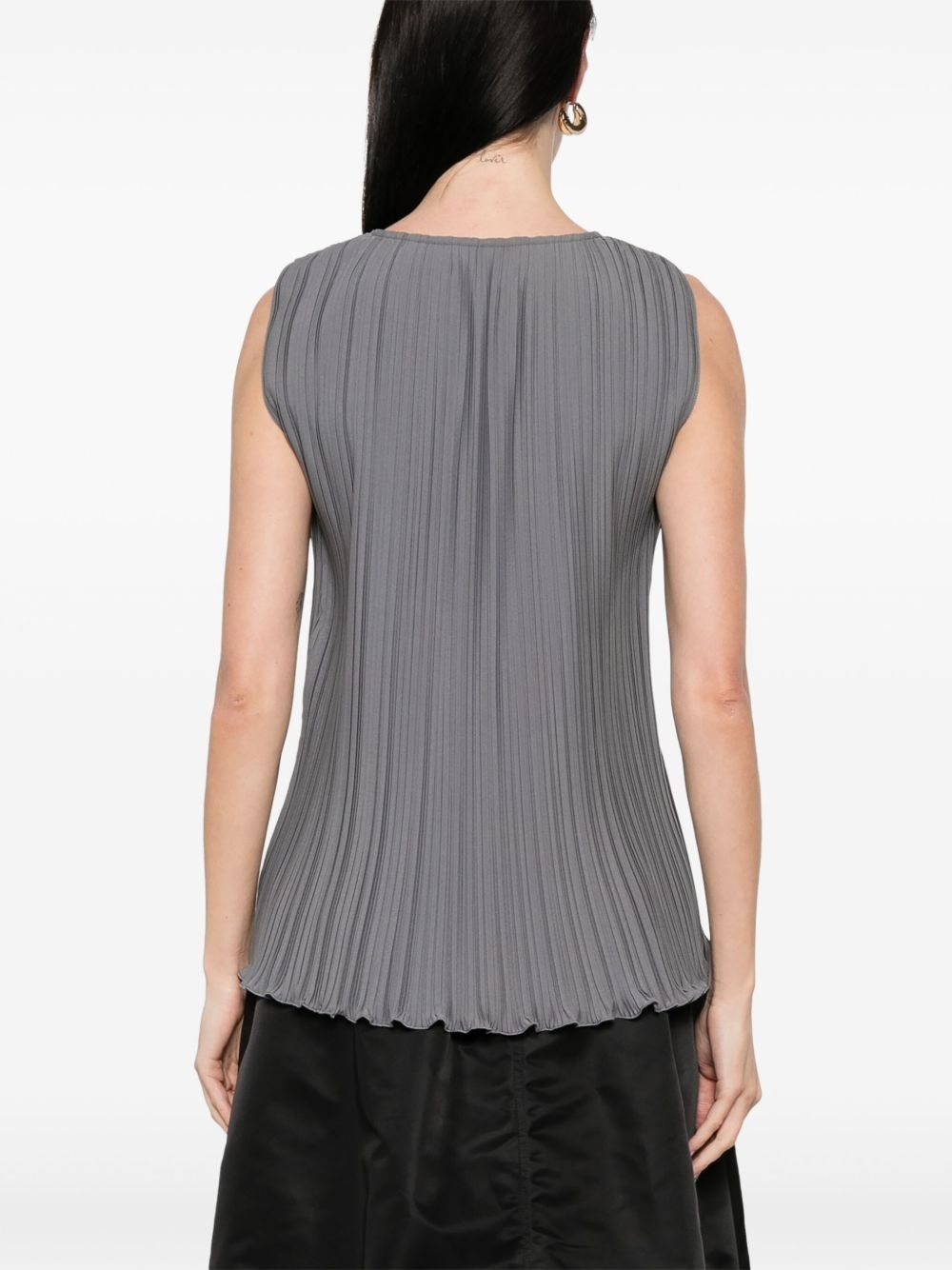 plissé-effect blouse - 4