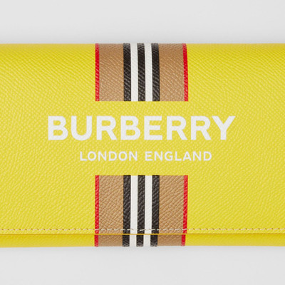 Burberry Logo Print Leather Wallet with Detachable Strap outlook