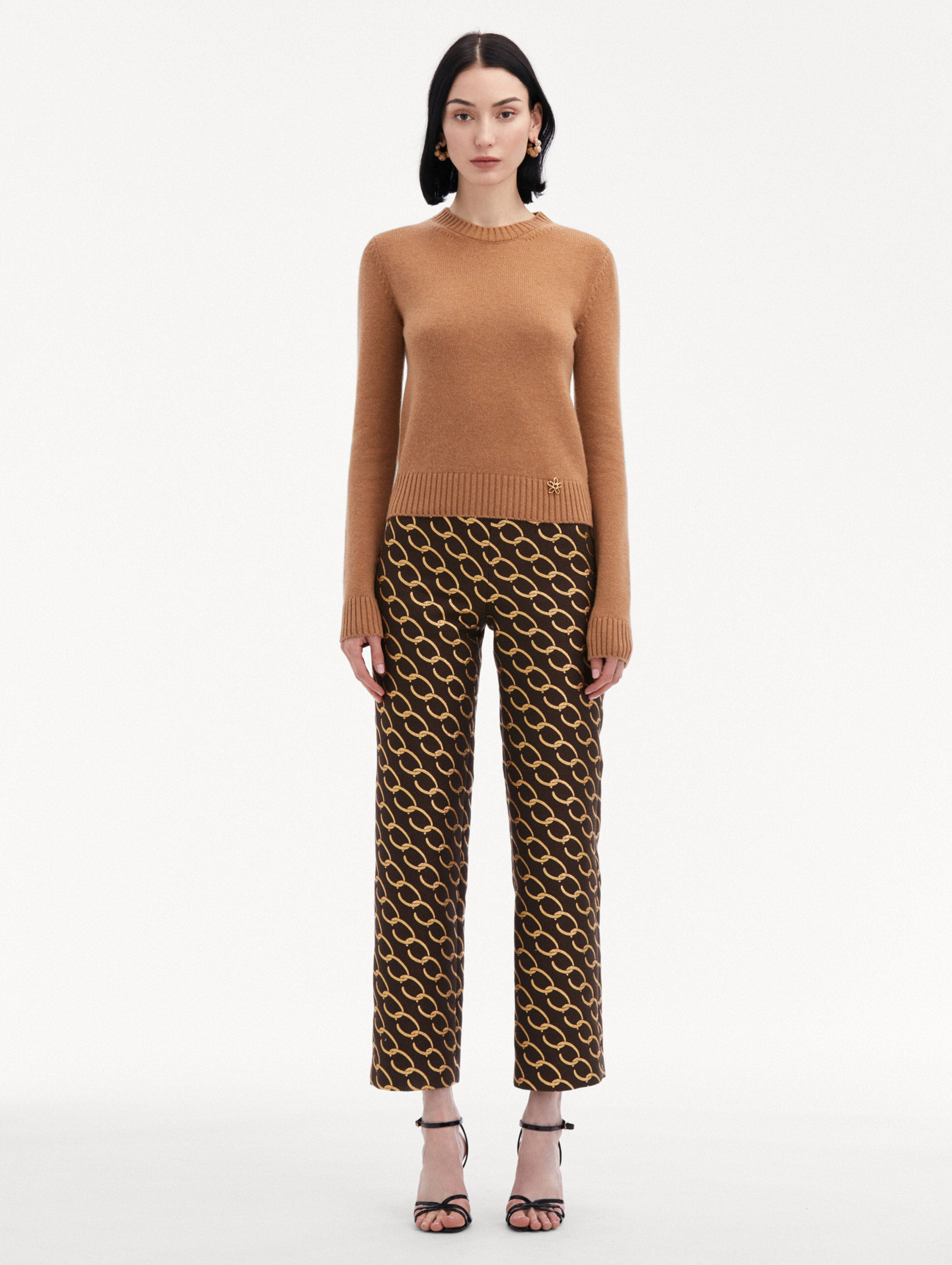 O FLOWER CASHMERE PULLOVER - 3