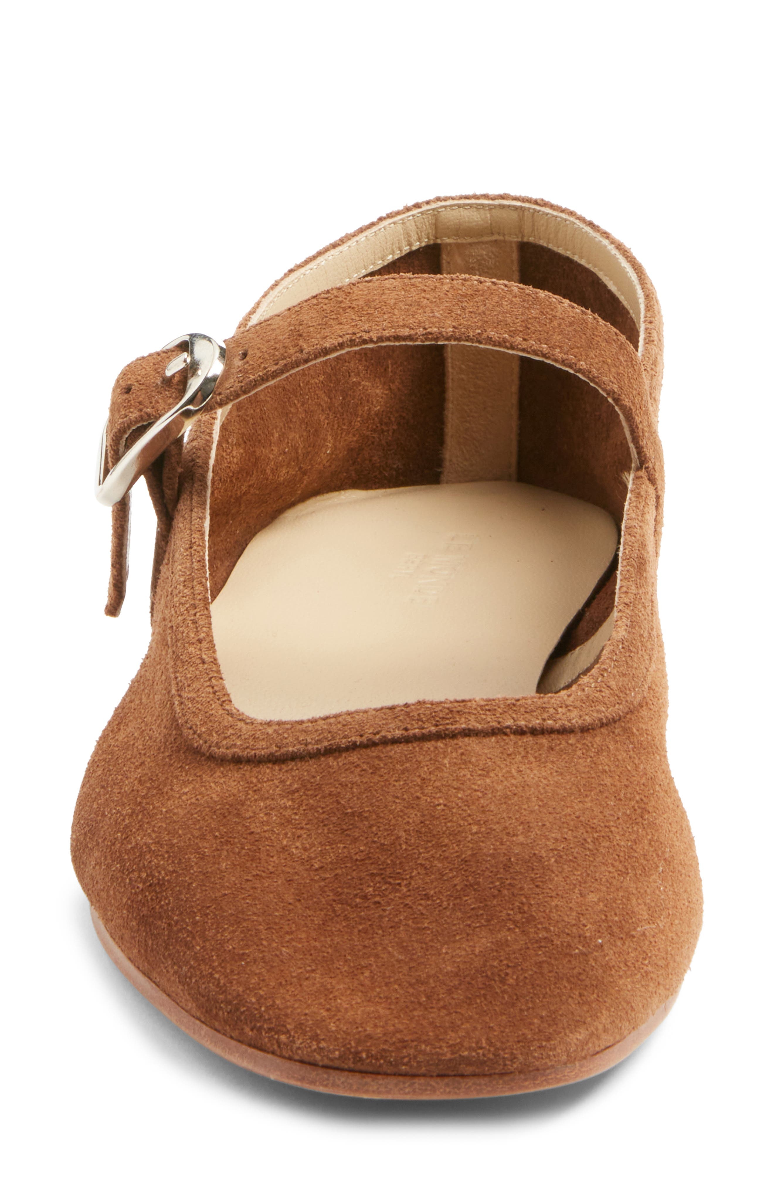 Le Monde Beryl Suede Mary Jane Flat in Dark Cinnamon at Nordstrom - 4