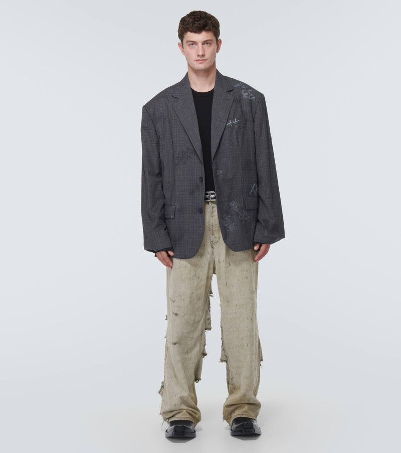 BALENCIAGA Super Destroyed straight jeans outlook